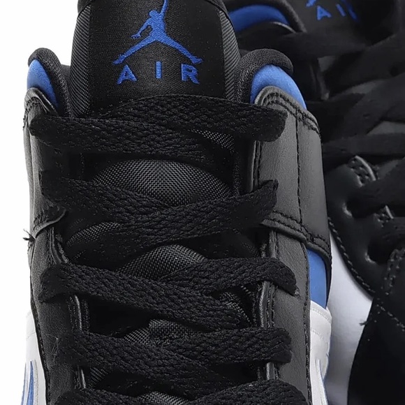 Nike Air Jordan 1 Mid White Racer Blue Black main image 10